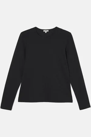 Jigsaw Black Long Sleeve 100% Cotton Top S