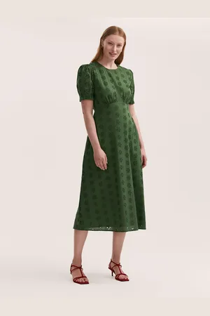 Finery London Mela Cotton Broderie Midi Tea Dress 12