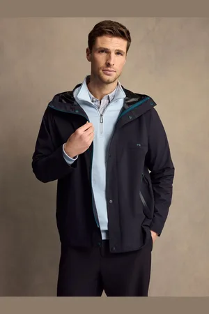 Paul Smith Navy Zip Down Hooded Jacket M