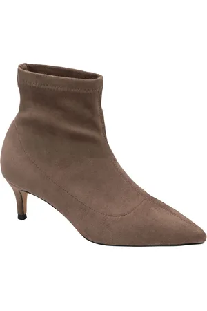 Ravel Tan Brown Imi Suede Sock Ankle Boots AU 7 (EU 38)