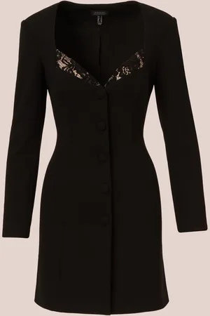 Adrianna Papell Adrianna by Knit Crepe Blazer Dress AU 8