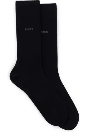 HUGO BOSS Black Regular Length Socks 2 Pack L-XL