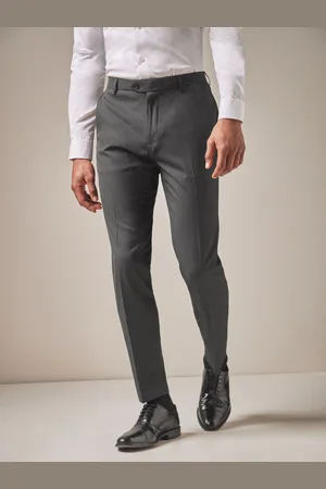 Next Charcoal Grey Skinny Fit Stretch Smart Trousers 28W x 29L (UK 28 S)