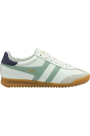 Gola White Ladies Torpedo Leather Lace-Up Trainers AU 6 (EU 37)