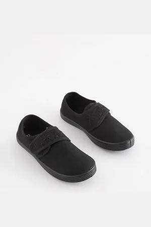 Next Standard Fit (F) Embroidered Strap School Plimsolls AU 8.5 (EU 26)