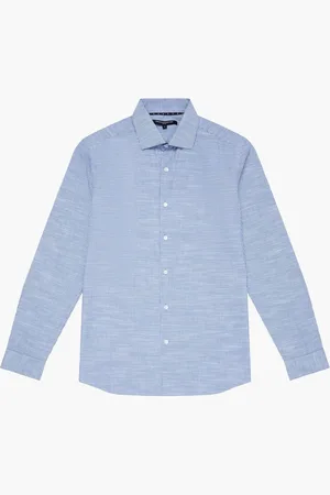 French Connection 100% Cotton Slim Fit Striped Long Sleeve Button Up Shirt M