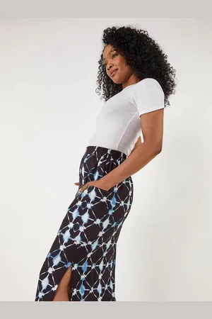 Roman Petite Geometric Midi Skirt AU 12