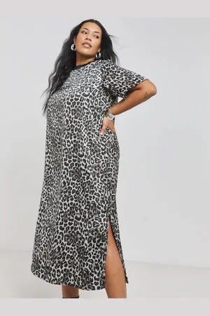 Simply Be Satin Side Split Midi Dress AU 14