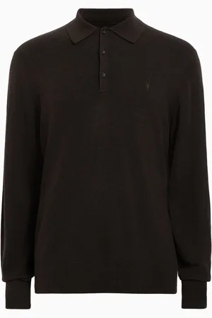 AllSaints AllSaints Kilburn Long Sleeve Polo Shirt XS