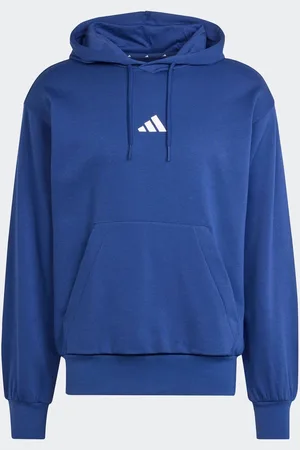 adidas Blue Essentials Feelcozy Fleece Hoodie M Reg