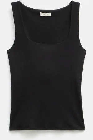 Hush Puppies Black Jade Wide Strap Scoop Vest M