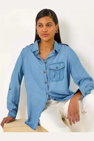 Roman Denim Button Through Shirt AU 14