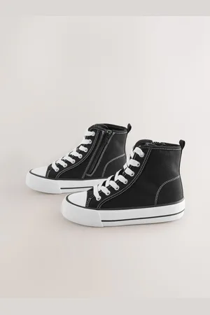 Next Black Lace-Up High Top Trainers AU 12 (EU 30.5)
