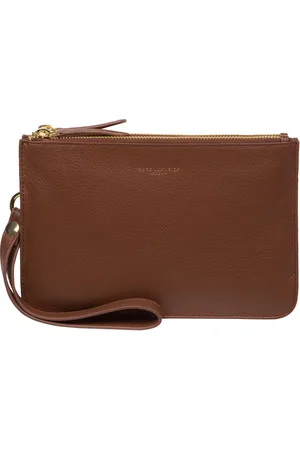 PURE LUXURIES LONDON Addison Nappa Leather Clutch Bag One