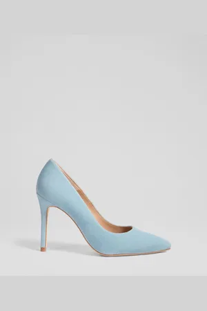 LK Bennett Fern Powder Suede Pointed Stiletto Court Shoes AU 7 (EU 38)
