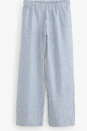 Baukjen Blue Doretta 100% Linen Trousers 14