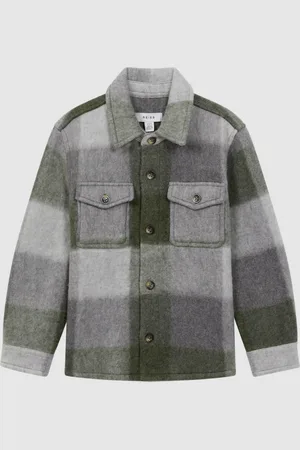 Reiss Stoval Long Sleeve Brushed Overshirt 140146cm