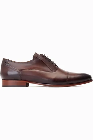 Base London Angelo Lace-Up Toe Cap Oxford Shoes AU 8 (EU 42)