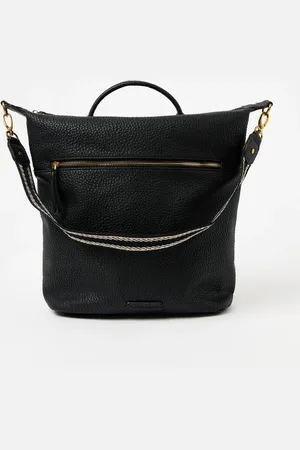 Oliver Bonas Black Ethel Strap Backpack One
