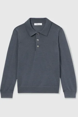 Reiss Trafford 3-9 yrs Merino Wool Polo Shirt 6