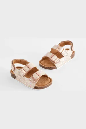 Next Pink Glitter Corkbed Two Strap Sandals AU 2 (EU 34.5)