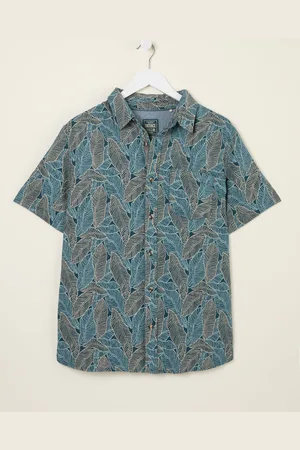 Fat Face FatFace Short Sleeve Leaf Print Shirt xlarge