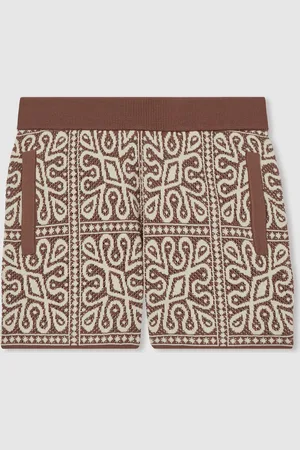 Reiss Redhill 3-9 yrs Tile Pattern Knit Shorts 7