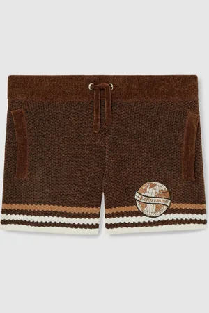 Reiss Pete Chenille Airlines Embroidery Shorts 152158cm