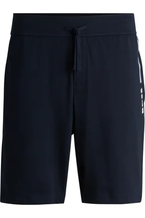 HUGO BOSS Logo Detail 100% Cotton Shorts In Terry L