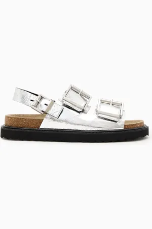 AllSaints AllSaints Silver Isla Sandals AU 8 (EU 39)