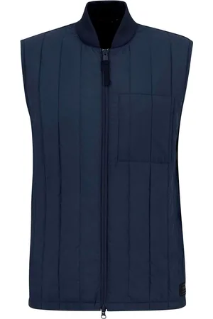 Barbour Blue Leafell Quilted Gilet large