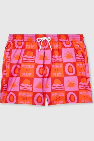 Reiss Trinity Ché Sunset-Print Swim Shorts xlarge