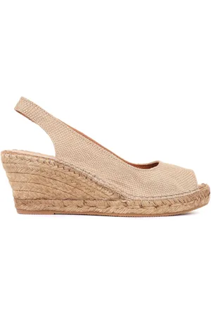 JONES BOOTMAKER Ladies Natural Rosanna Slingback Wedges AU 9 (EU 40)