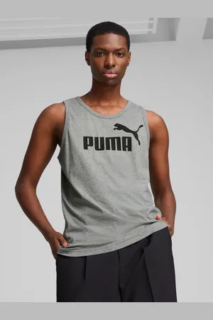 PUMA Grey Mens Essentials No. 1 Logo Tank Top large