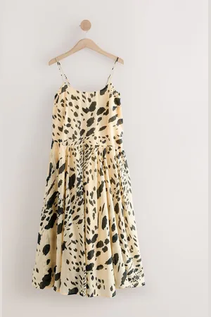 Next Dropped Waist Slip Maxi Dress 8