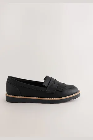Next Wide Fit (G) School Loafers uk115eu30