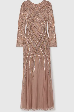 RAISHMA Embellished Tulle Maxi Dress AU 8