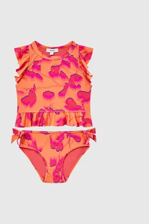 Reiss Orange Print Lilly 9-12 yrs Floral Bikini Set 140146cm