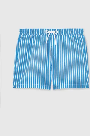 Reiss Corva Ché Stripe Swim Shorts large