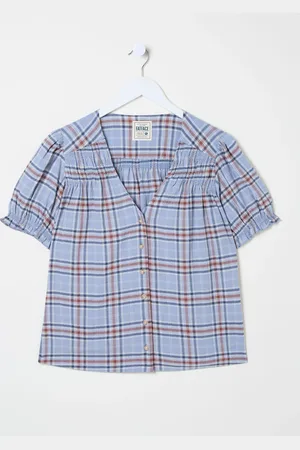 Fat Face FatFace Blue Jade Blouse AU 8
