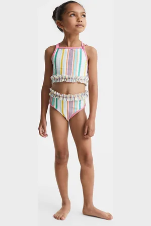 Reiss Multi Lyla Floral Print Ruffle Bikini Set 7