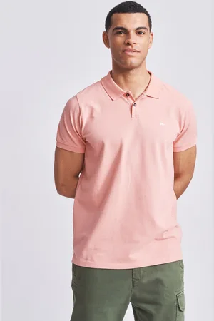 Aubin Pink Marcel Pique 100% Cotton Polo Shirt xlarge