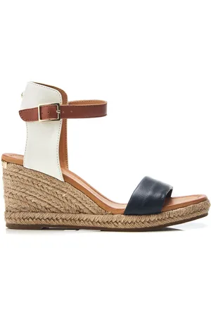 Moda In Pelle Phyllis Square Toe Two Strap Wedge Sandals AU 7 (EU 38)