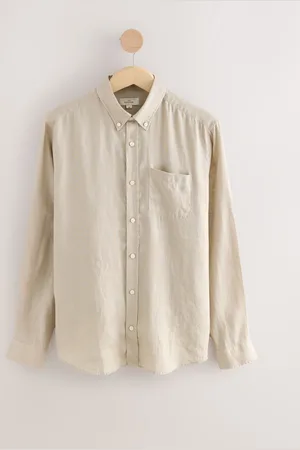 Next Signature 100% Linen Long Sleeve Shirt XL