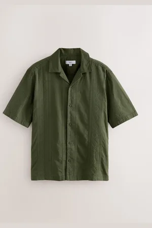 Next Navajo Style Printed Short Sleeve 100% Cotton Shirt medium