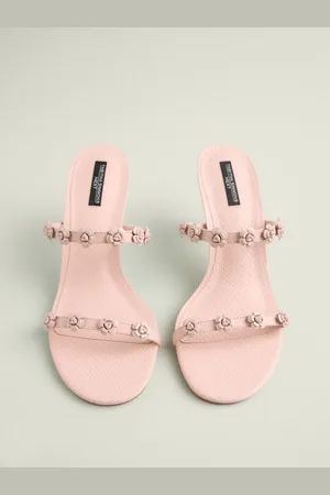 Next Tabitha Simmons x Flora Leather Double Flower Detail Heel Mules eu38uk5