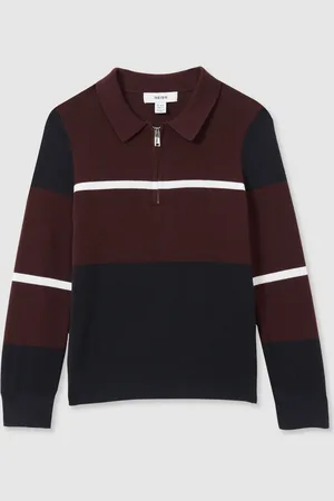 Reiss Tokyo 3-9 yrs Colour-Block Half-Zip Polo Shirt 6