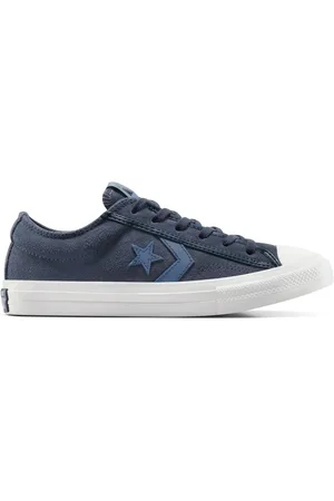 Converse Blue Youth Star Player 76 Suede and Leather Trainers AU 4 (EU 36.5)