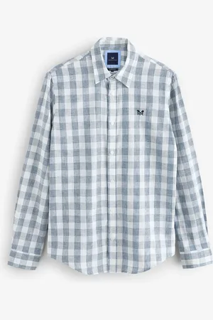 J.Crew Company Long Sleeve Linen Basket Weave Shirt medium
