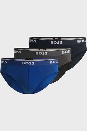 HUGO BOSS Blue Power Stretch Cotton 3 Pack Briefs XXL